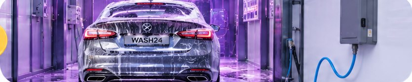 Автомобіль на посту автомийки